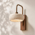 Wall Sconce | Travertine & Wood Wabi-Sabi | LED Included