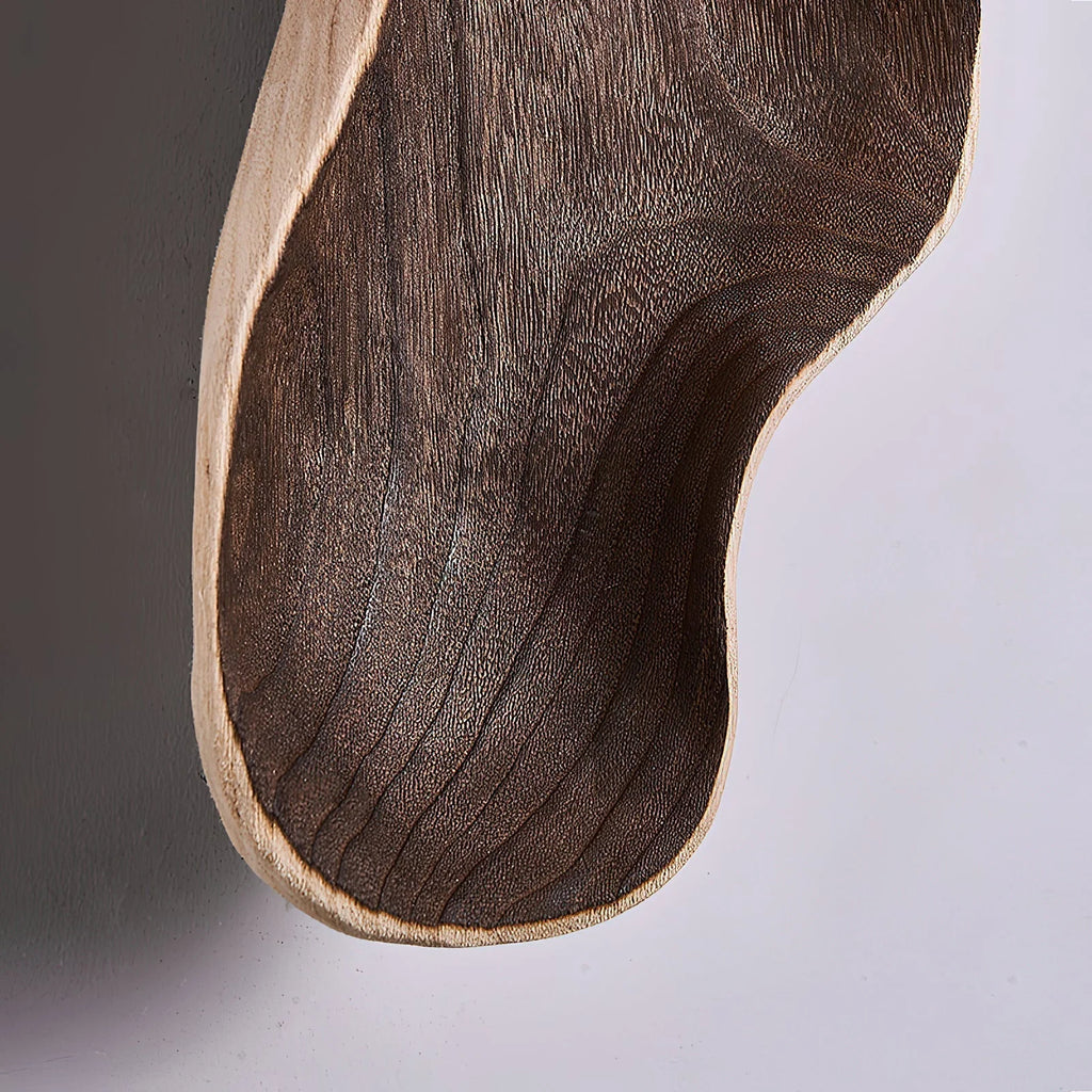 Wall Sconce | Wood Body & Glass Shade | Single Or Double Arm