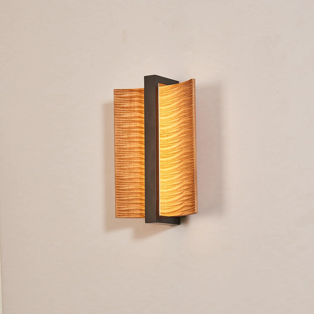 Wall Sconce | Wood & Metal Accent & Integrated LED