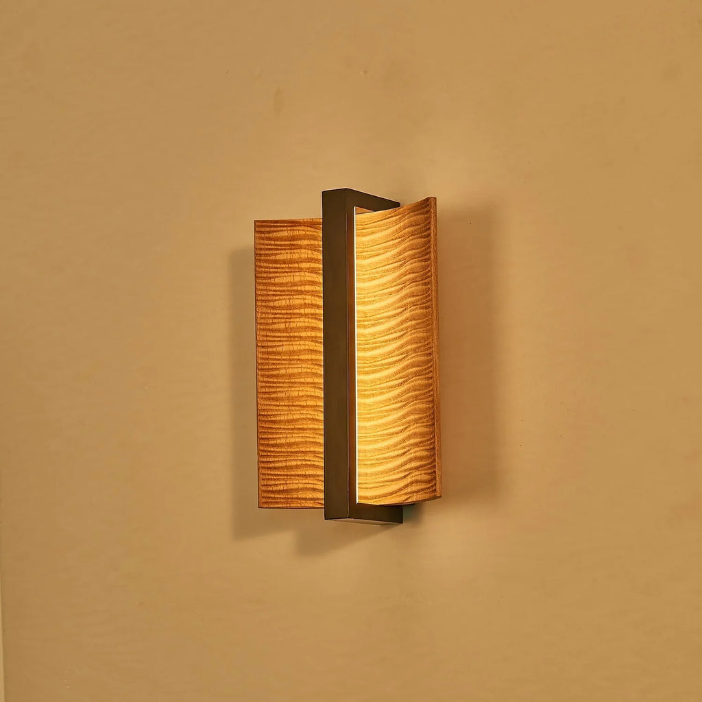Wall Sconce | Wood & Metal Accent & Integrated LED