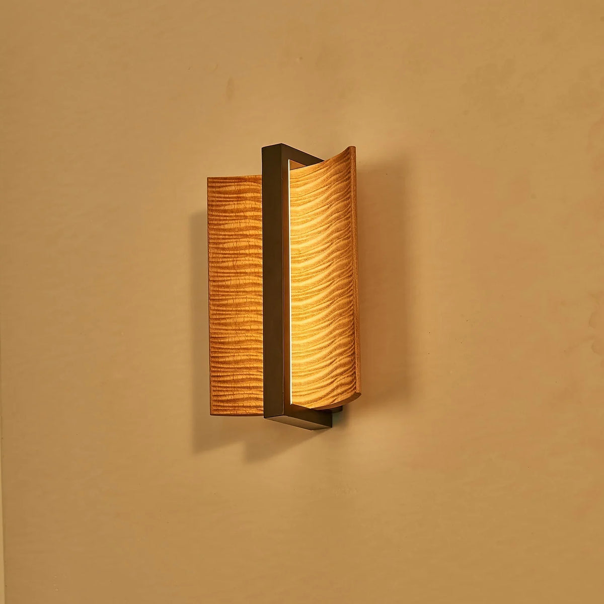 Wall Sconce | Wood & Metal Accent & Integrated LED