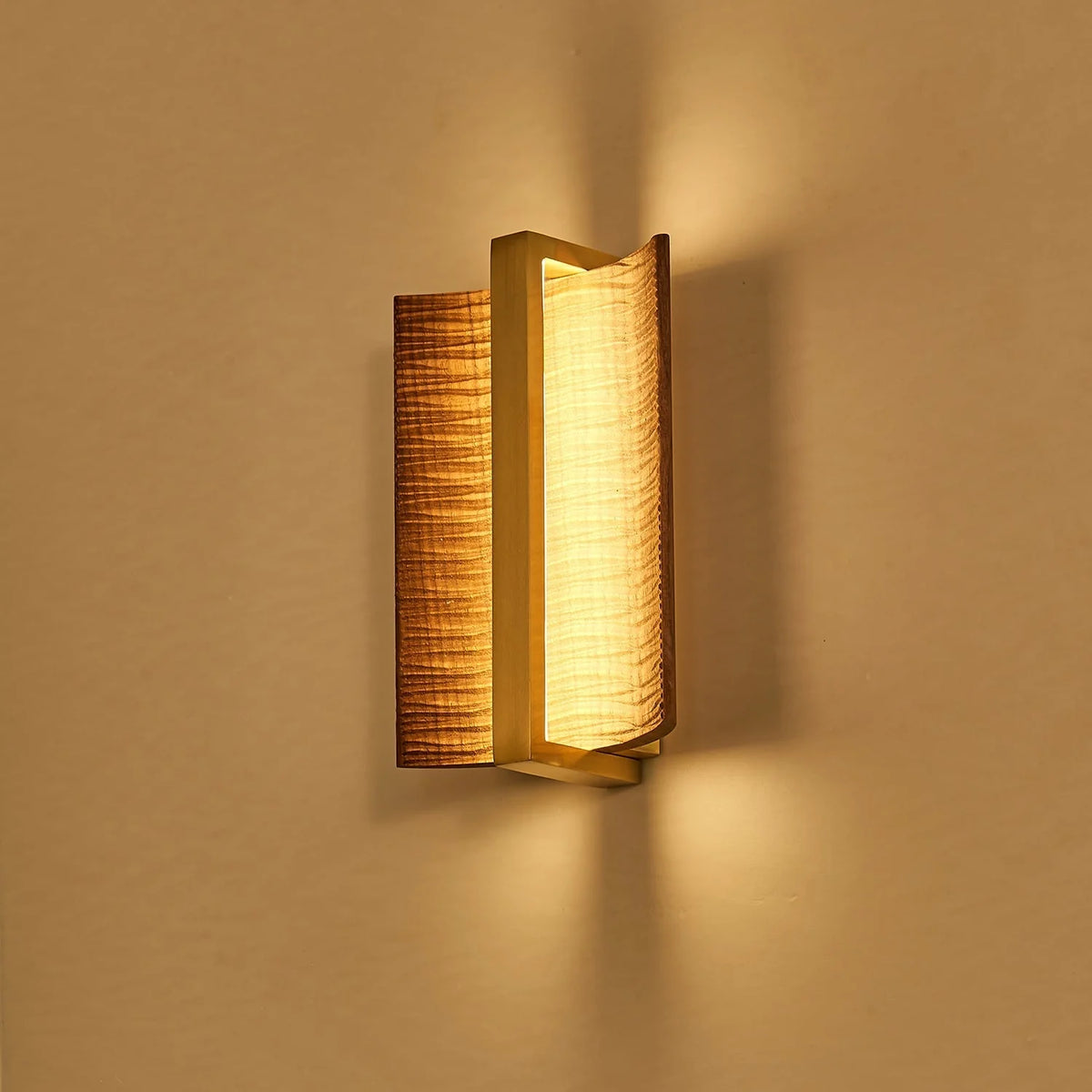 Wall Sconce | Wood & Metal Accent & Integrated LED