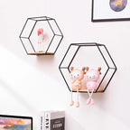 Wall Shelf | Hexagonal Geometric & Easy-To-Mount
