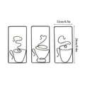 Wandkunst | Metall-Kaffeetassendesign | Innen- & Außenbereich