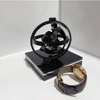 Watch Winder | Silent Motor & Adjustable Rotation | Wood & Glass Finish