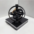 Watch Winder | Silent Motor & Adjustable Rotation | Wood & Glass Finish