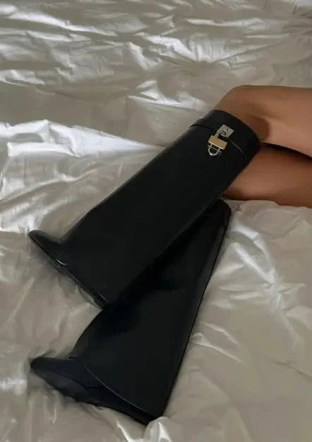 Wedge Boots | Vegan Leather & 9 cm Hidden Wedge