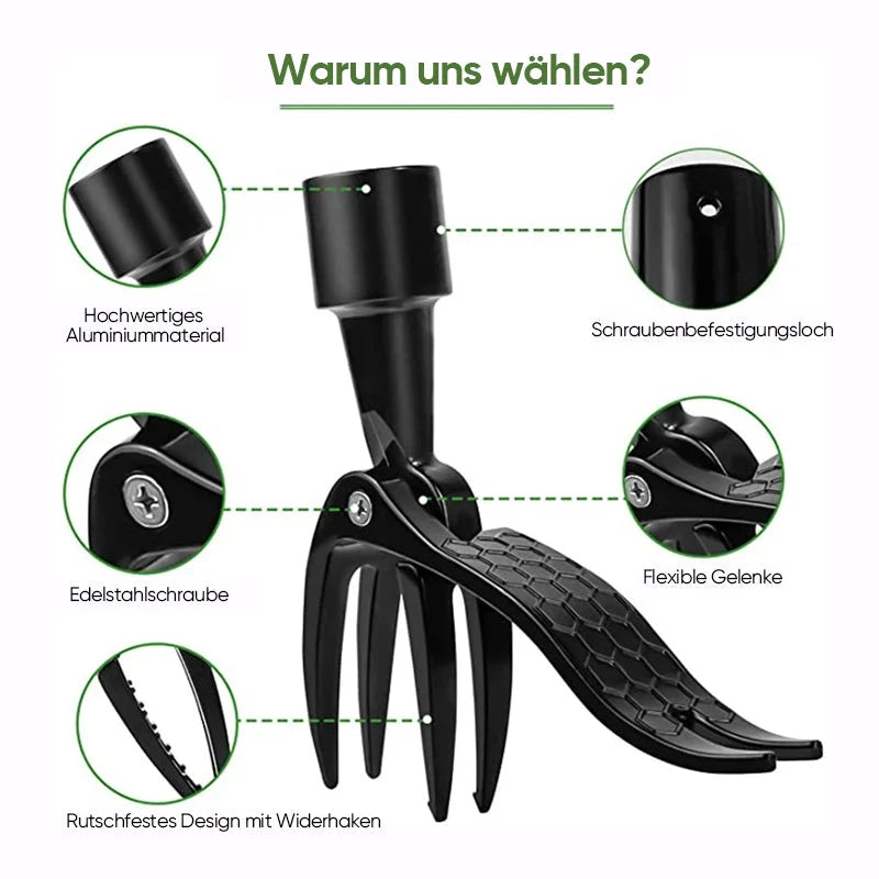 Weed Puller | Foot-Operated & Back-Friendly | Detachable Handle