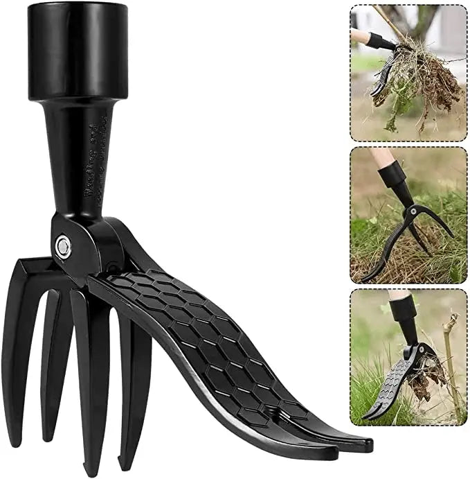 Weed Puller | Four-Claw & Foot-Pedal Rust-Resistant Steel