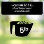 Wild Bird Feeder | Weight-Activated Squirrel-Proof Perch | 5 lb Capacity