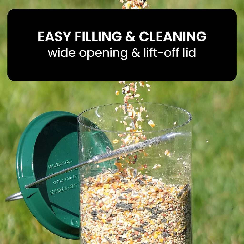 Wild Bird Feeder | Weight-Activated Squirrel-Proof Perch | 5 lb Capacity