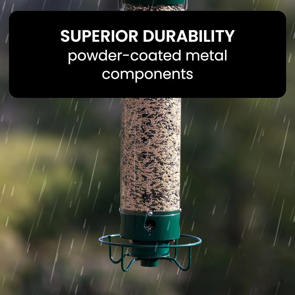 Wild Bird Feeder | Weight-Activated Squirrel-Proof Perch | 5 lb Capacity