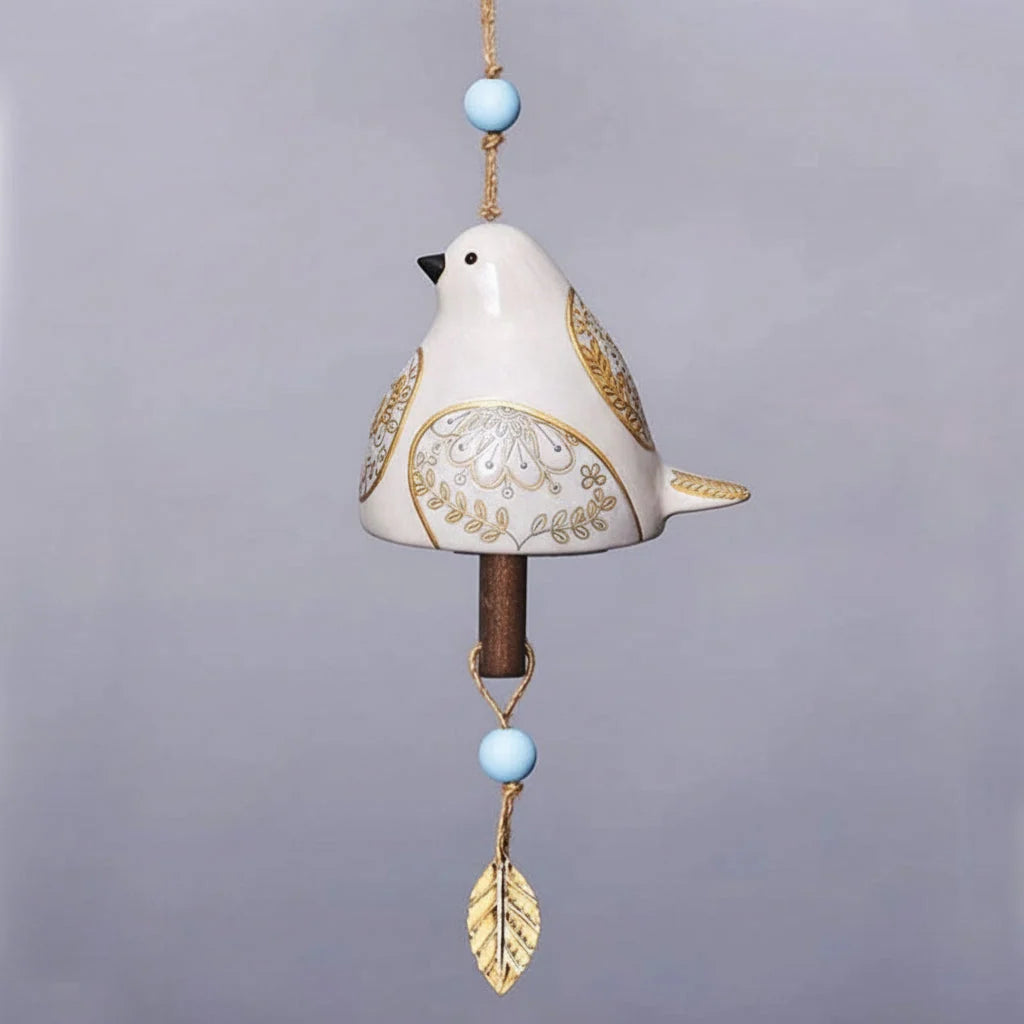 Wind Chime | Resin Bird Design & Soothing Tones | Outdoor Decor