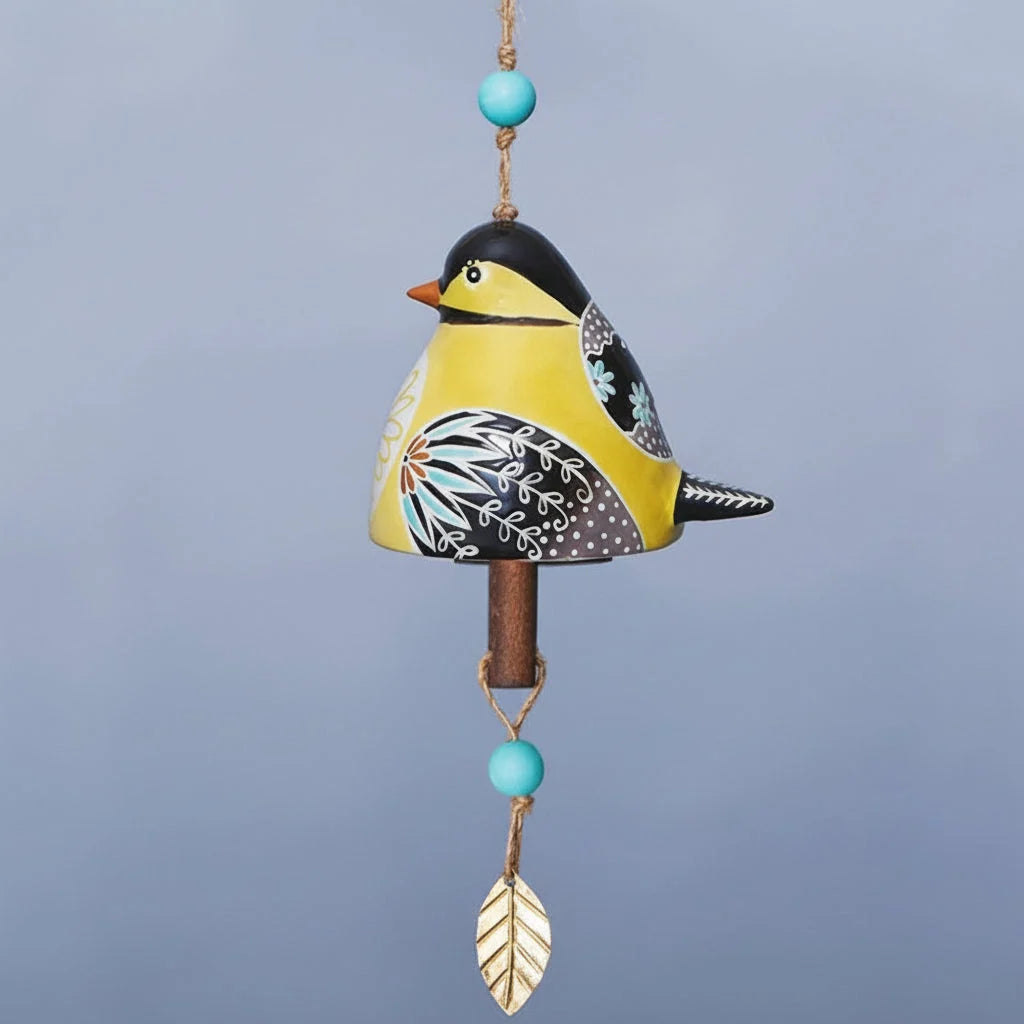 Wind Chime | Resin Bird Design & Soothing Tones | Outdoor Decor