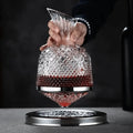Wine Decanter | Lead-Free Crystal & Rotating Base | 1.5 L