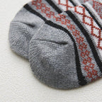 Winter Socks | Wool & Cotton Blend Double-Layer Warmth | Scandinavian Pattern