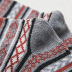 Winter Socks | Wool & Cotton Blend Double-Layer Warmth | Scandinavian Pattern