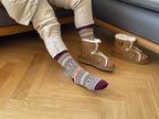 Winter Socks | Wool & Cotton Blend Double-Layer Warmth | Scandinavian Pattern