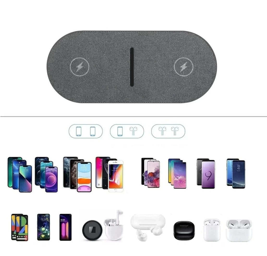 Wireless Charging Station | 40W Fast Charging & Dual Wireless