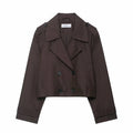 Women's Trench Coat | Double-Breasted & Functional Pockets