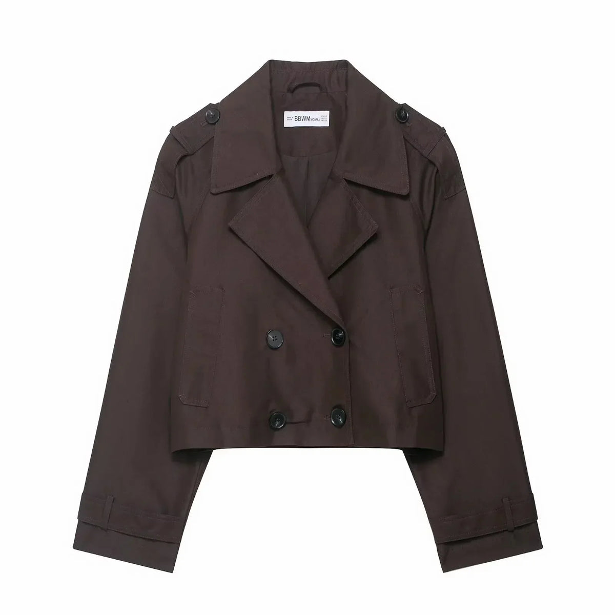 Women's Trench Coat | Double-Breasted & Functional Pockets