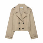 Women's Trench Coat | Double-Breasted & Functional Pockets