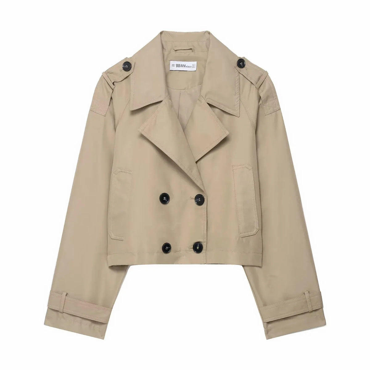 Women's Trench Coat | Double-Breasted & Functional Pockets