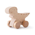 Wooden Dinosaur Toy | Rolling Wheels & Movable Limbs | Buy 1 Get 1 Free