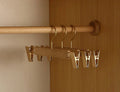 Wooden Hangers | Camphor Wood Wide Shoulders & Non-Slip Rod | Set of 2