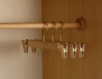 Wooden Hangers | Camphor Wood Wide Shoulders & Non-Slip Rod | Set of 2