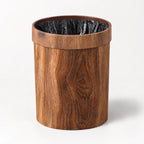 Wooden Trash Bin | Natural Wood Finish & Removable Lid