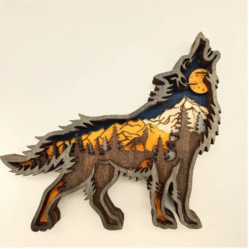 Wooden Wall Art | Handcrafted 3D Layered & Illuminated Option