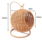 Woven Storage Basket | Durable Wicker & Spherical Open-Top